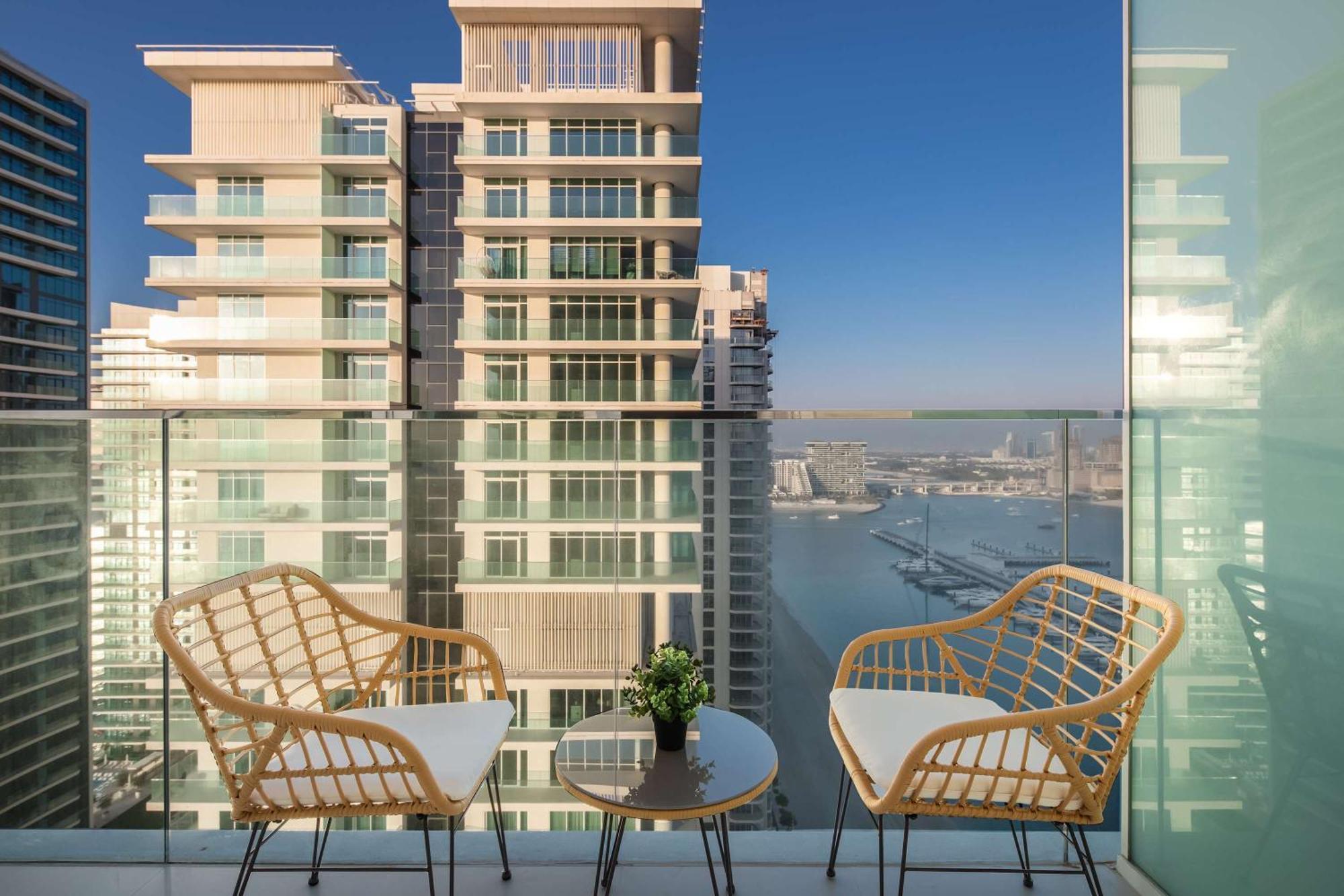 Silkhaus Palm View 1Bdr With Private Beach In Emaar Beachfront Dubai Eksteriør billede