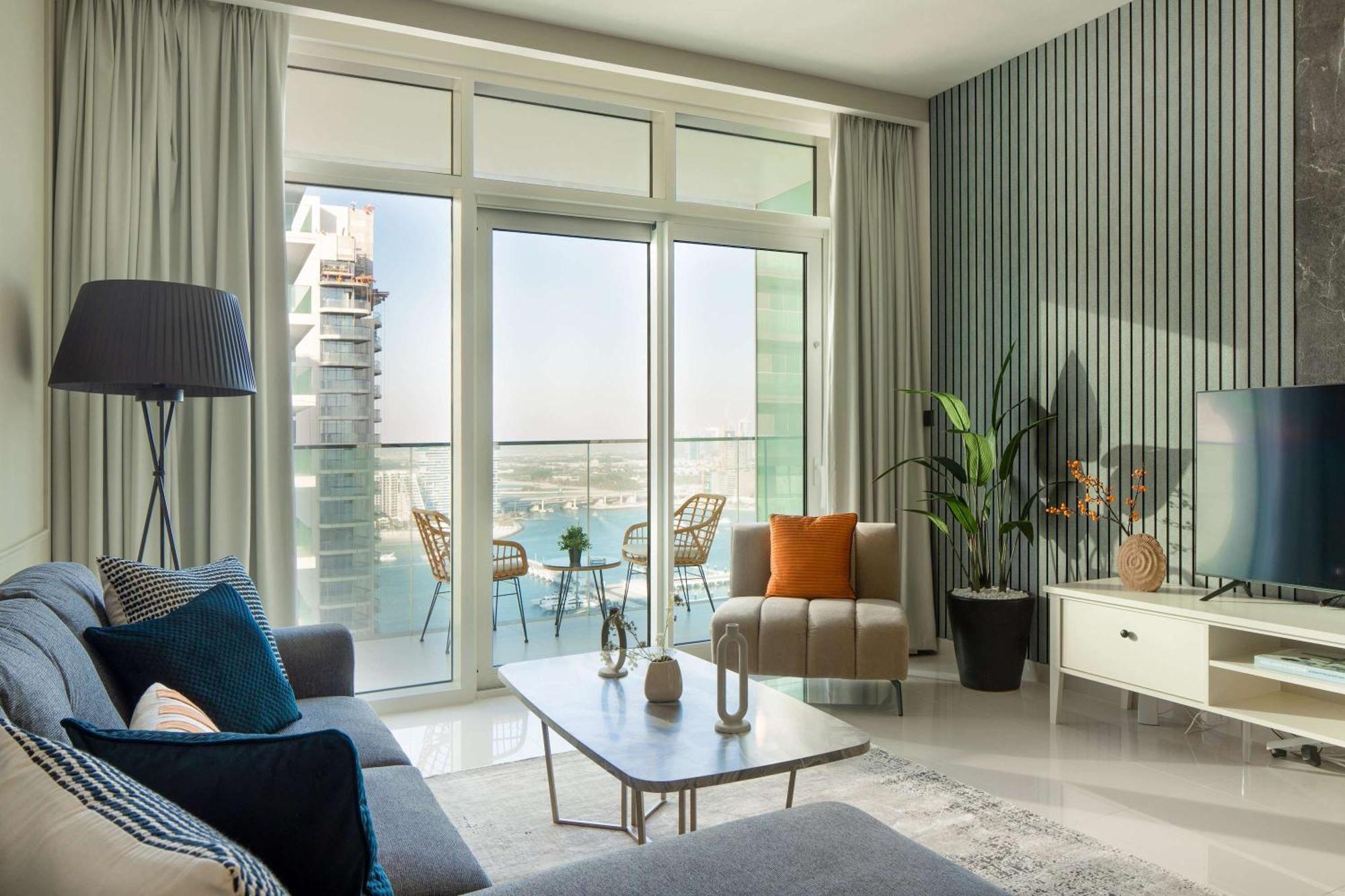 Silkhaus Palm View 1Bdr With Private Beach In Emaar Beachfront Dubai Eksteriør billede